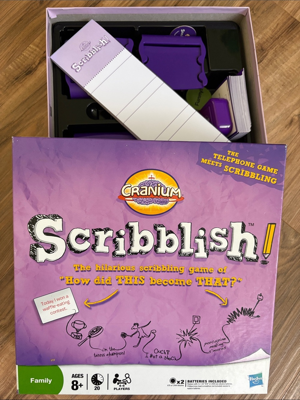 Cranium Scribblish! Party Drawing Game - Purple Box